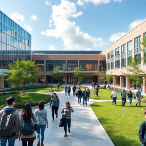 Students on LSU campus engaged in various activities