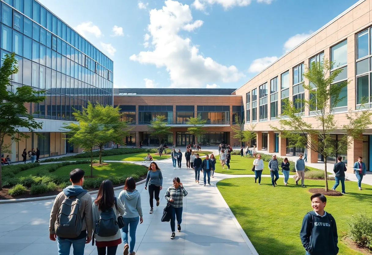 Students on LSU campus engaged in various activities