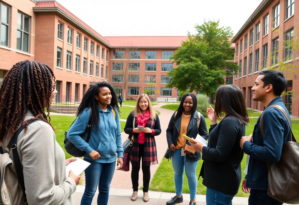 Students and faculty on LSU campus promoting diversity and inclusion