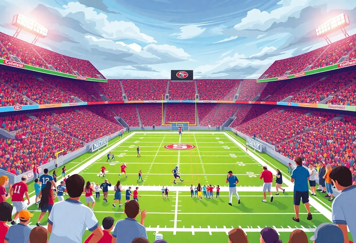 Fans cheering during the LSU vs Florida football game