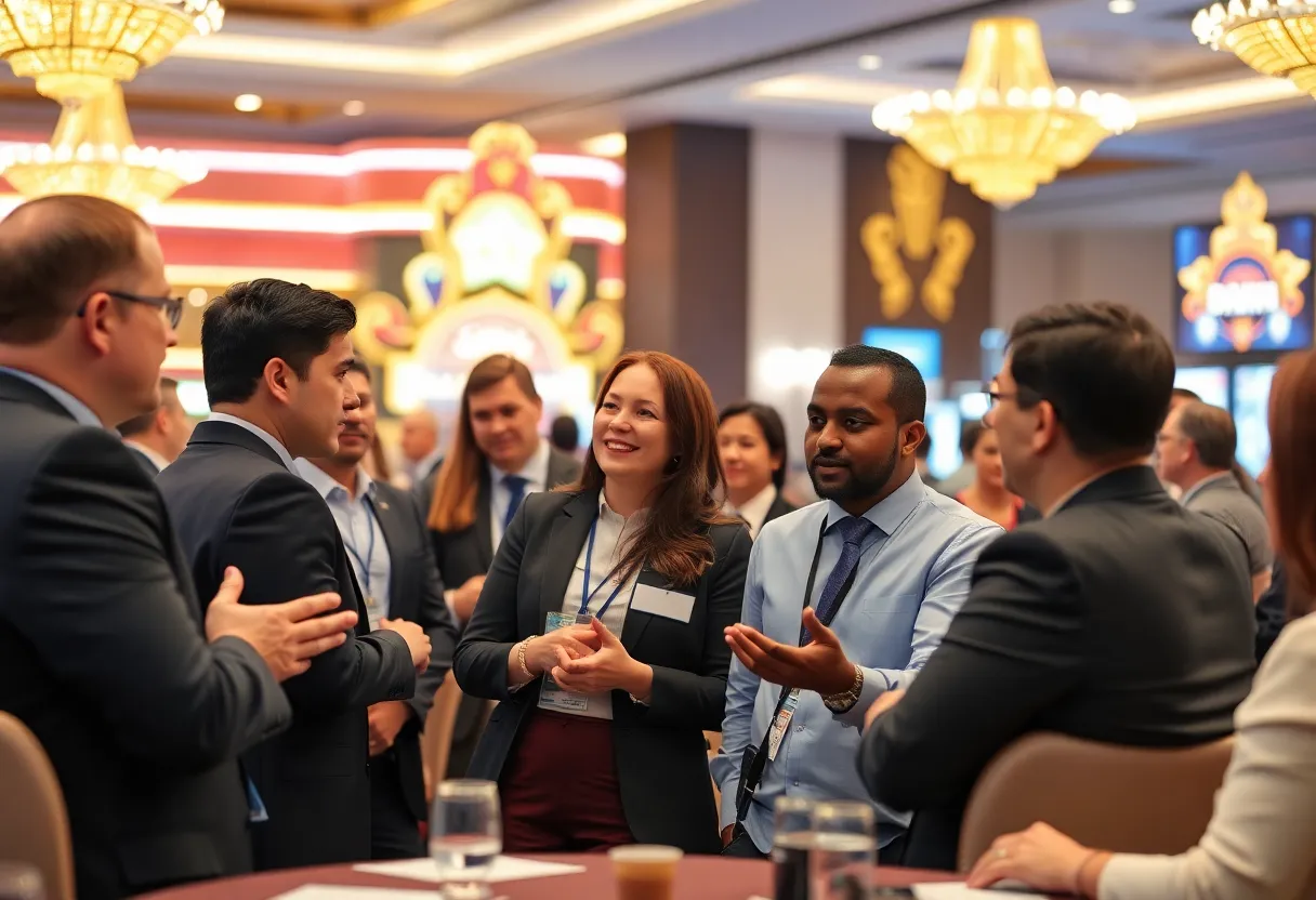 Business leaders discussing key economic concerns at a Bossier City event.