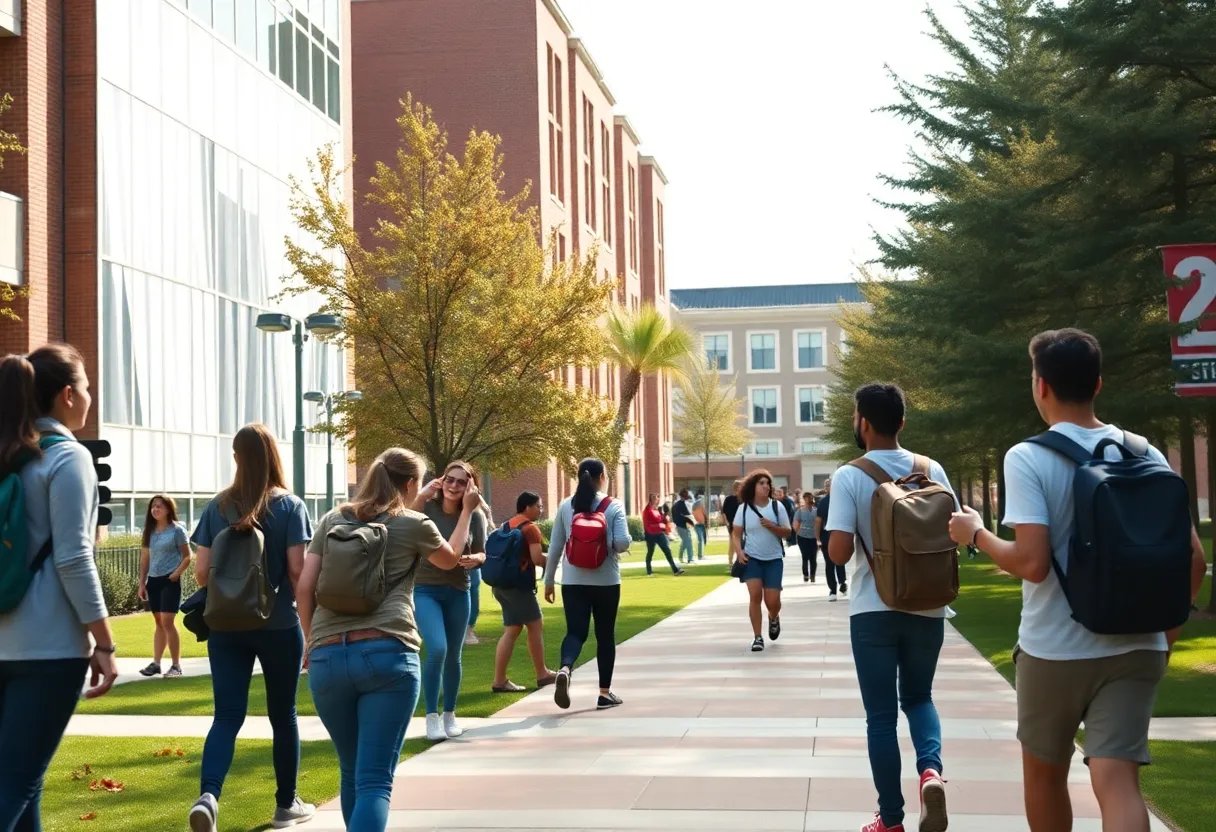 Rutgers University campus showcasing student engagement