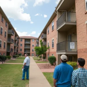 Cambridge Court 2 Apartments showing maintenance issues and water bill notices.