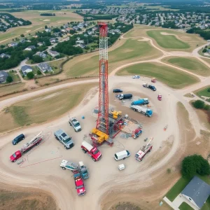 APEX Natural Gas drilling site at Shreveport Country Club