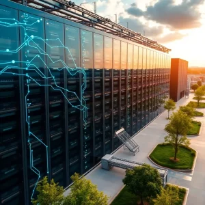 Aerial view of the proposed data center location in Shreveport's Technology Park