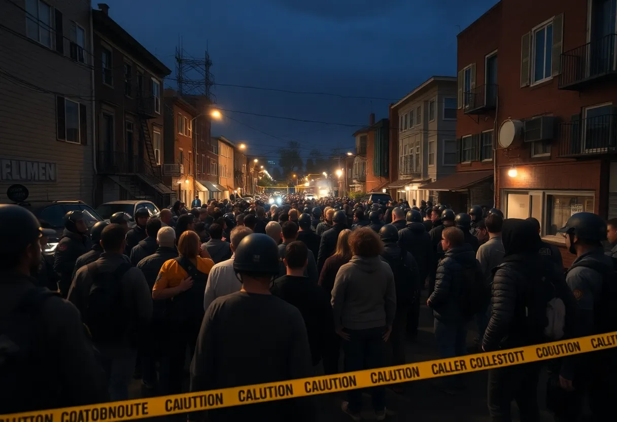 Community gathering site in Shreveport after mass shooting