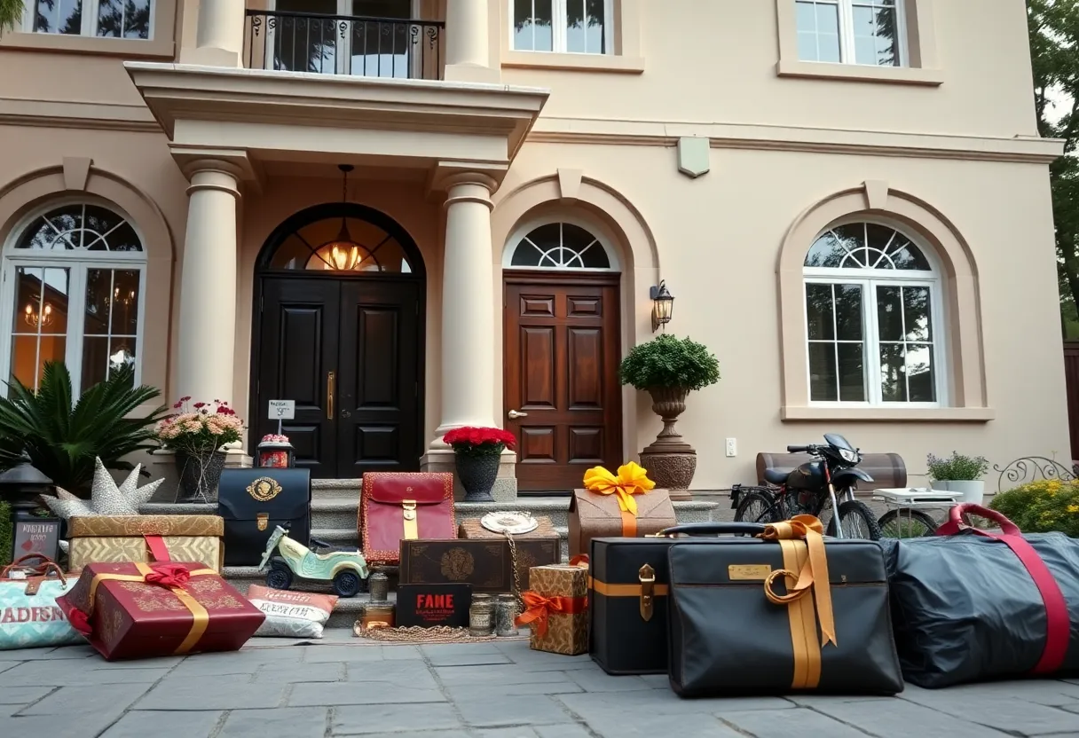 Lavish home highlighting Medicaid fraud scenario