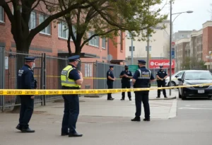 Officers responding to a gunfire incident near a high school