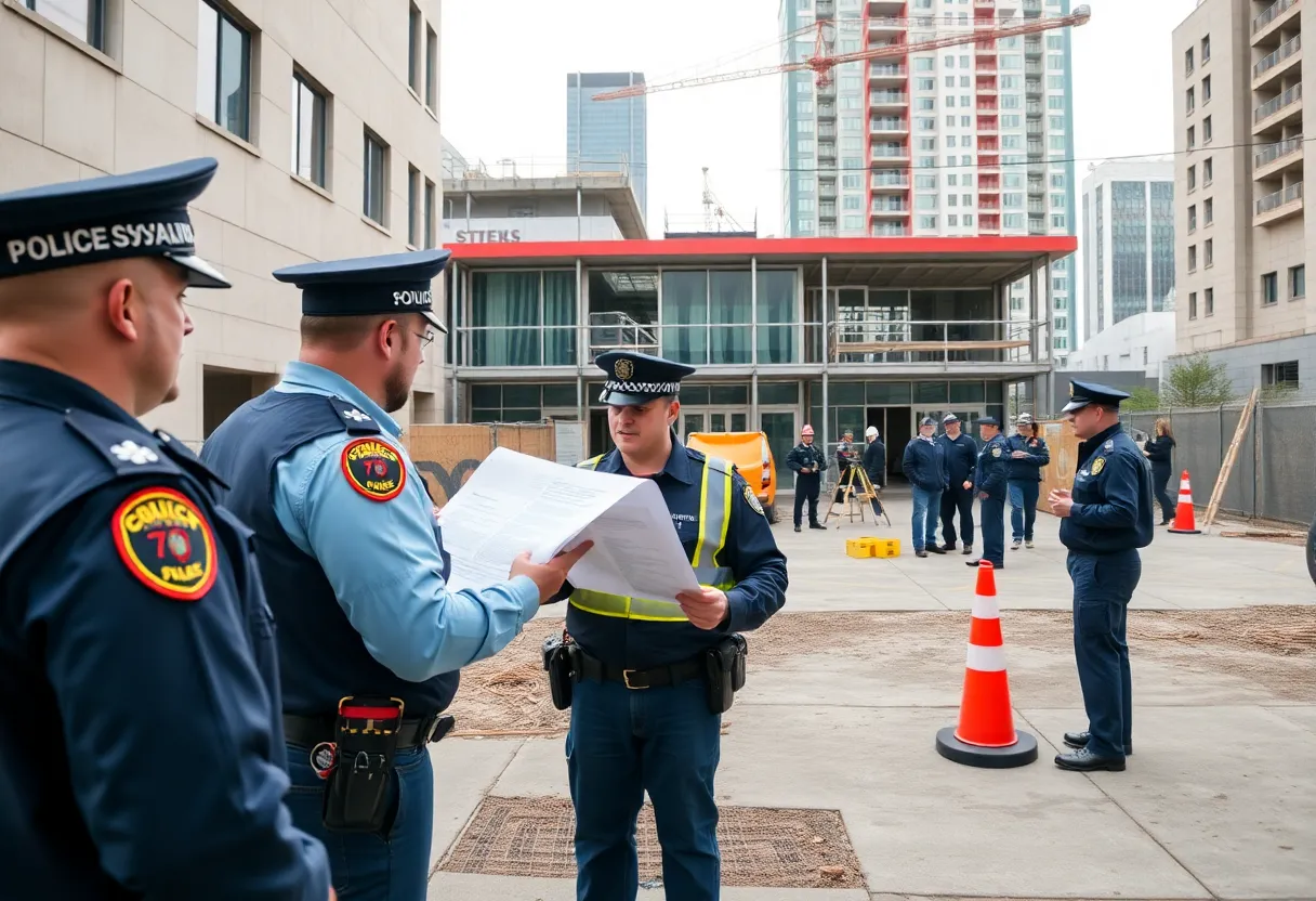 Officers at a new police substation in Shreveport
