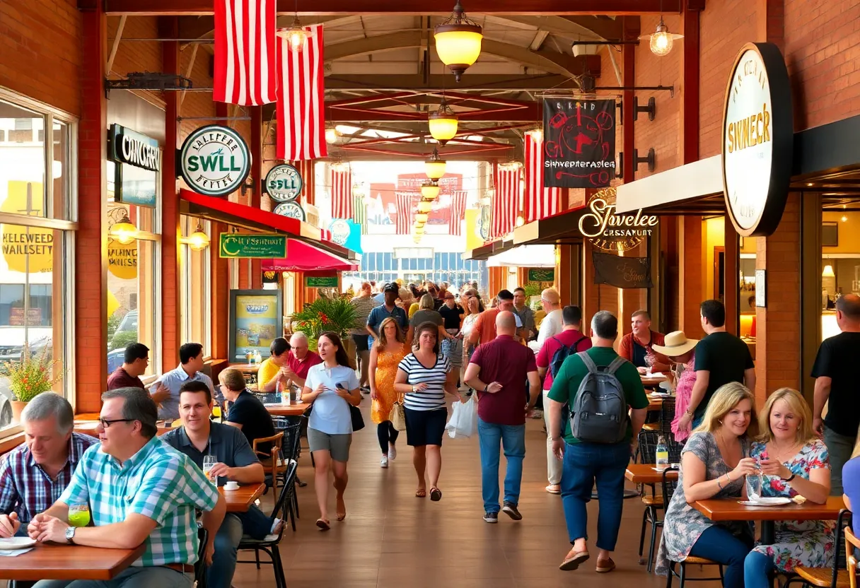 Tourists enjoying local attractions in Shreveport-Bossier area