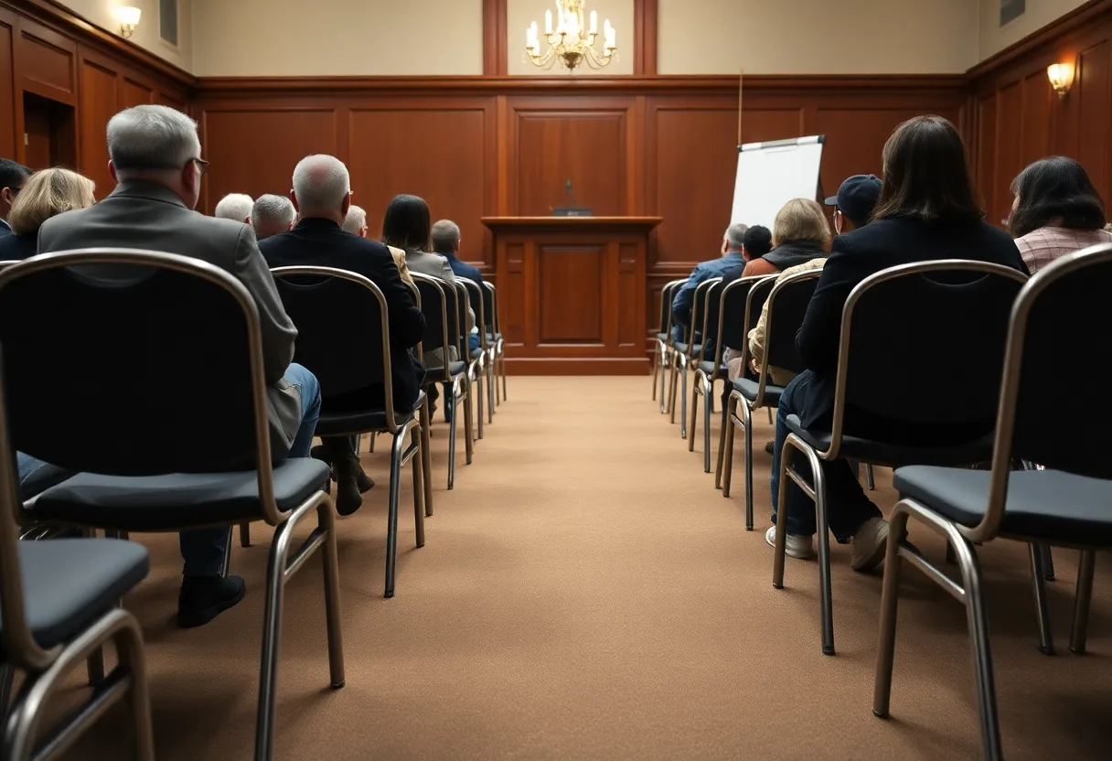 Town hall meeting in Shreveport addressing immigration concerns.