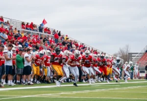 High school football game between Green Oaks and Booker T. Washington