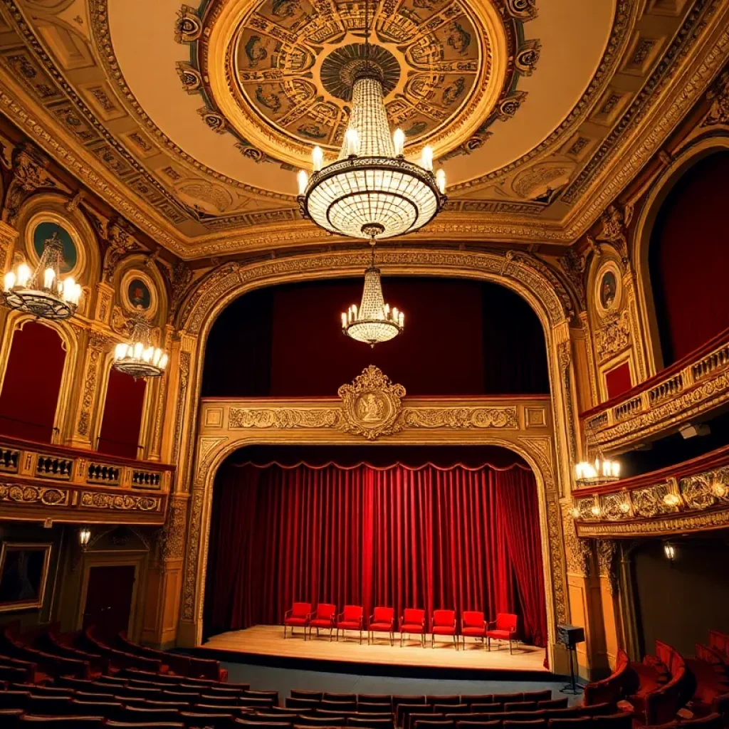Interior of the Strand Theatre showcasing vintage architecture