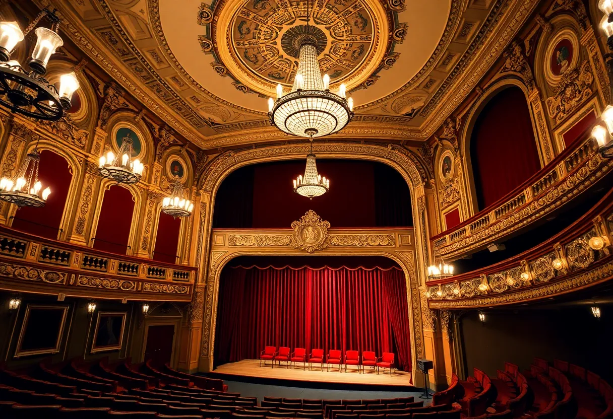Interior of the Strand Theatre showcasing vintage architecture