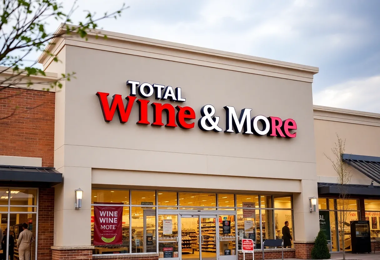 Exterior view of Total Wine & More store in Shreveport, Louisiana