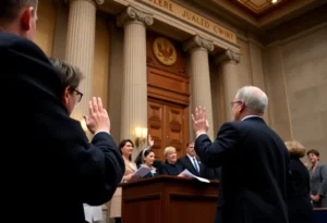 Oath ceremony for U.S. Attorney Zachary A. Keller