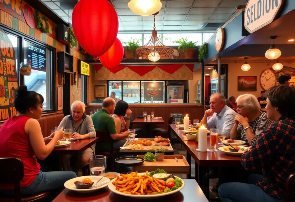Families dining together during Black Restaurant Week in Shreveport