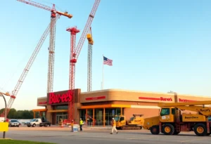 Construction site of Buc-ee's convenience store in Ruston, Louisiana