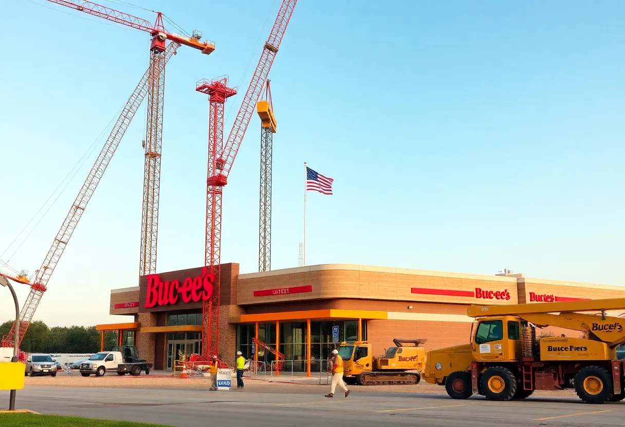 Construction site of Buc-ee's convenience store in Ruston, Louisiana