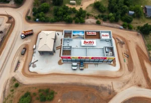 Construction site for Buc-ee's in Ruston, Louisiana