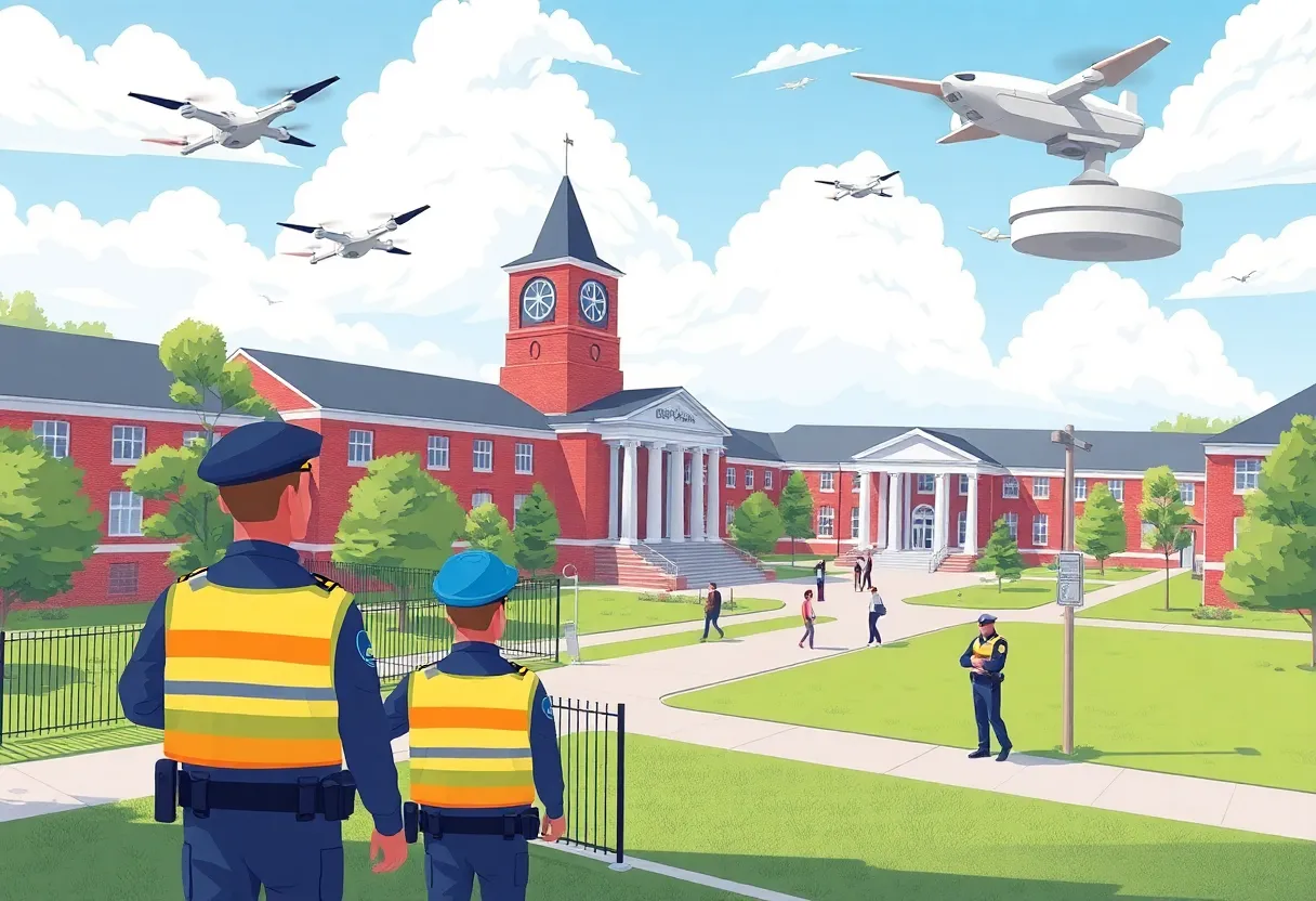 Enhanced security on LSU campus with police and surveillance