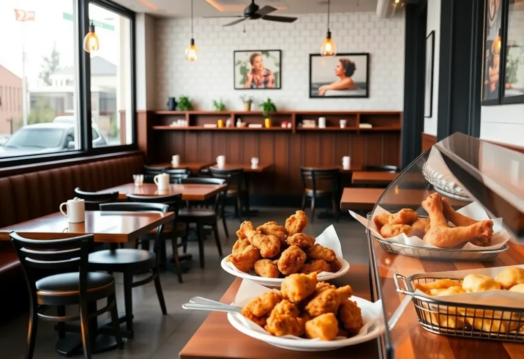 Interior view of Mae & Co. Restaurant in Shreveport