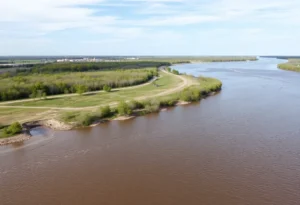 Scenic view of the Red River in Shreveport, Louisiana
