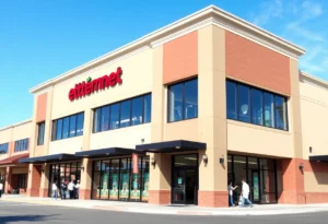 Exterior view of a retail store leased to Academy Sports + Outdoors in Shreveport, Louisiana.
