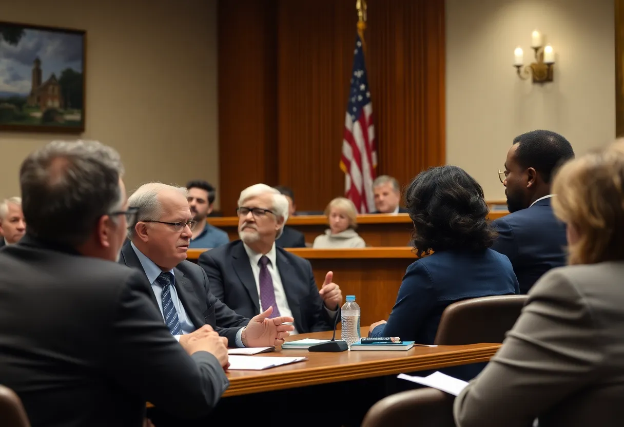 Community meeting in Shreveport discussing the water bill surcharge