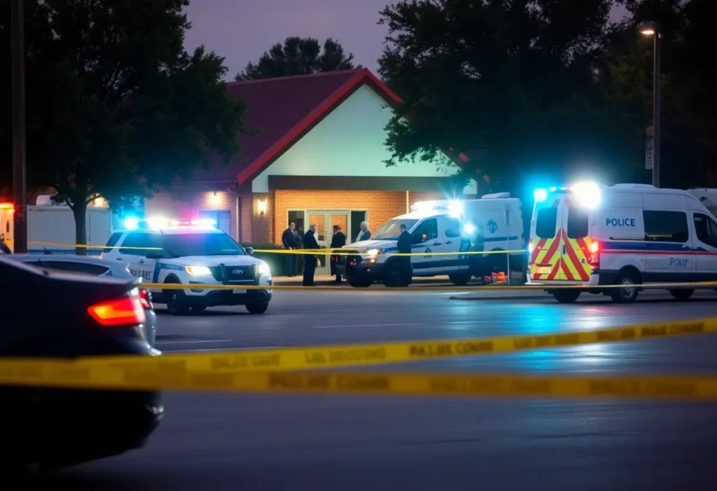 Scene of mass shooting investigation in Shreveport, Louisiana