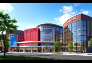 Render of the future film and entertainment complex in Shreveport, Louisiana