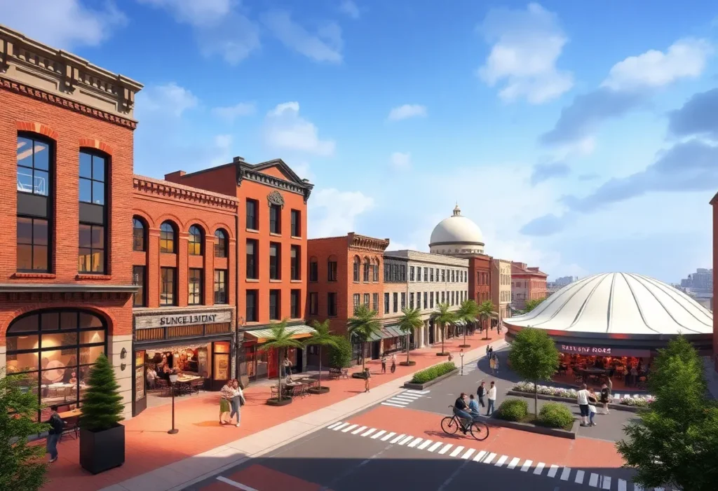 Concept image of Shreveport's entertainment redevelopment project