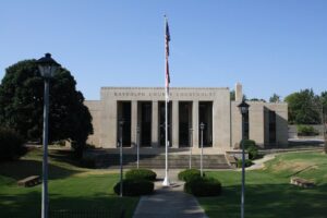 County government building with flag